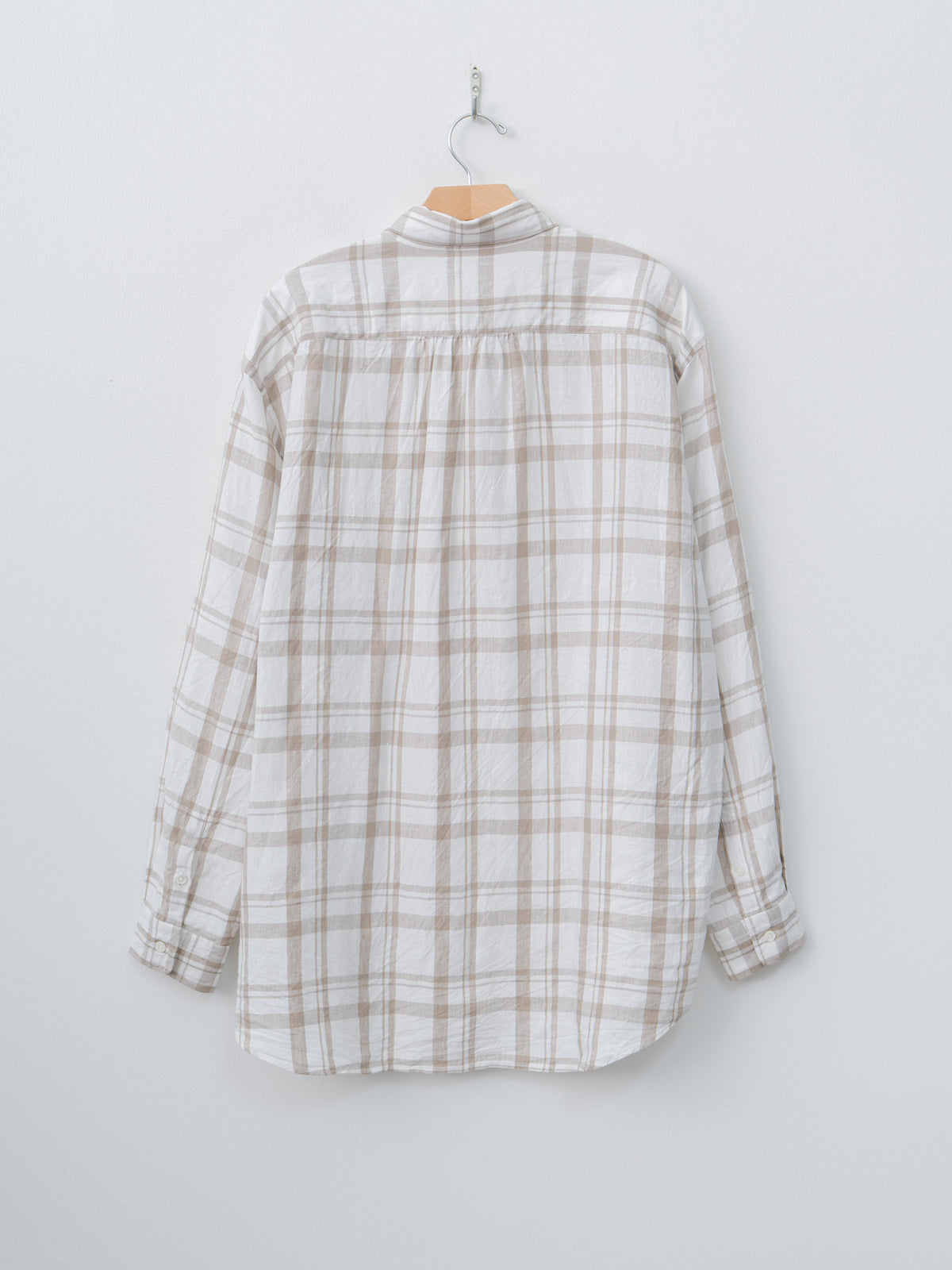 Namu Shop - Fujito B/S Shirt - Beige Check