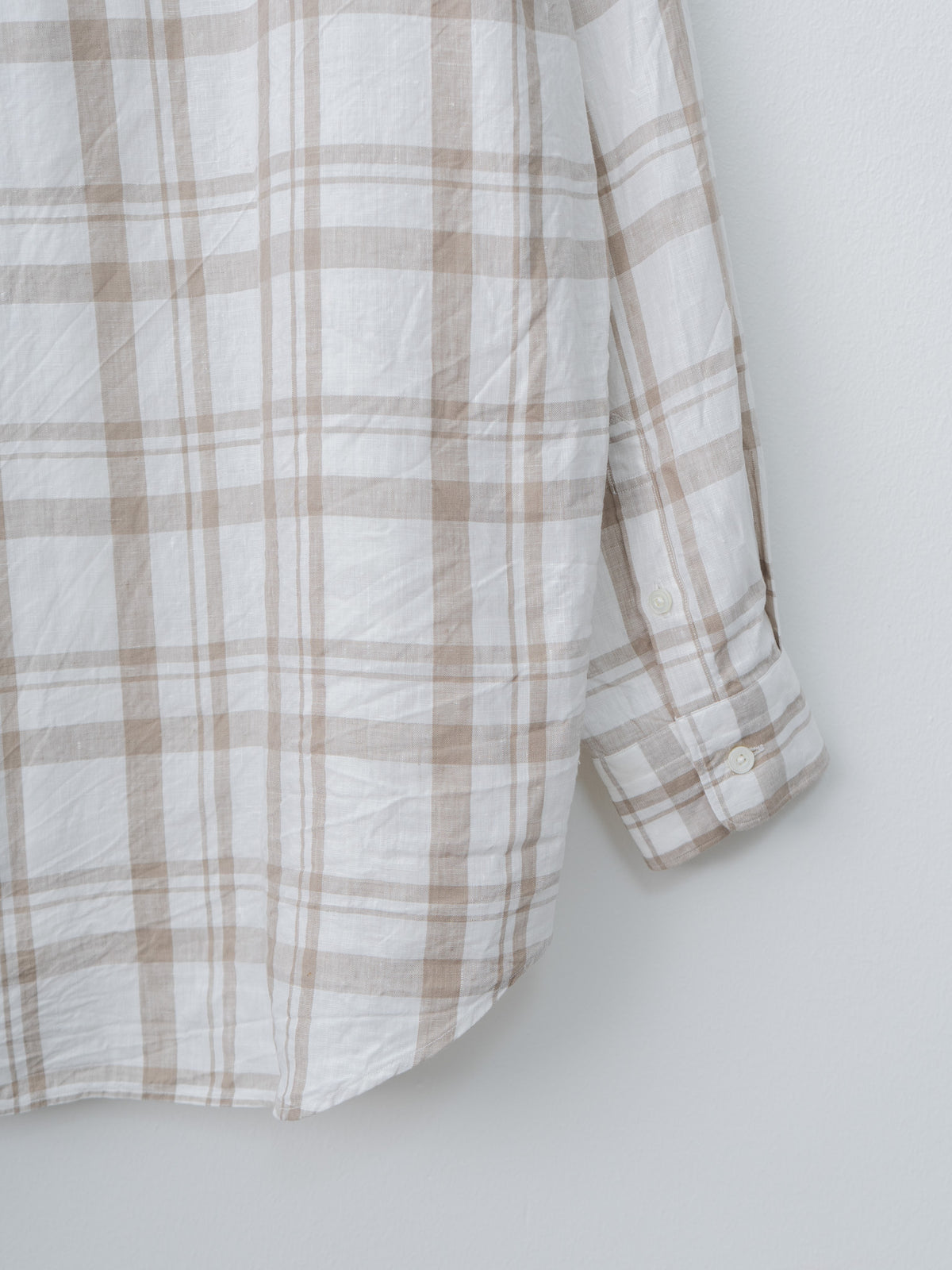 Namu Shop - Fujito B/S Shirt - Beige Check