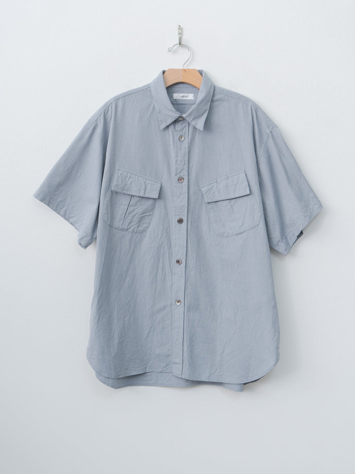 S/S Fatigue Shirt - Mix Blue