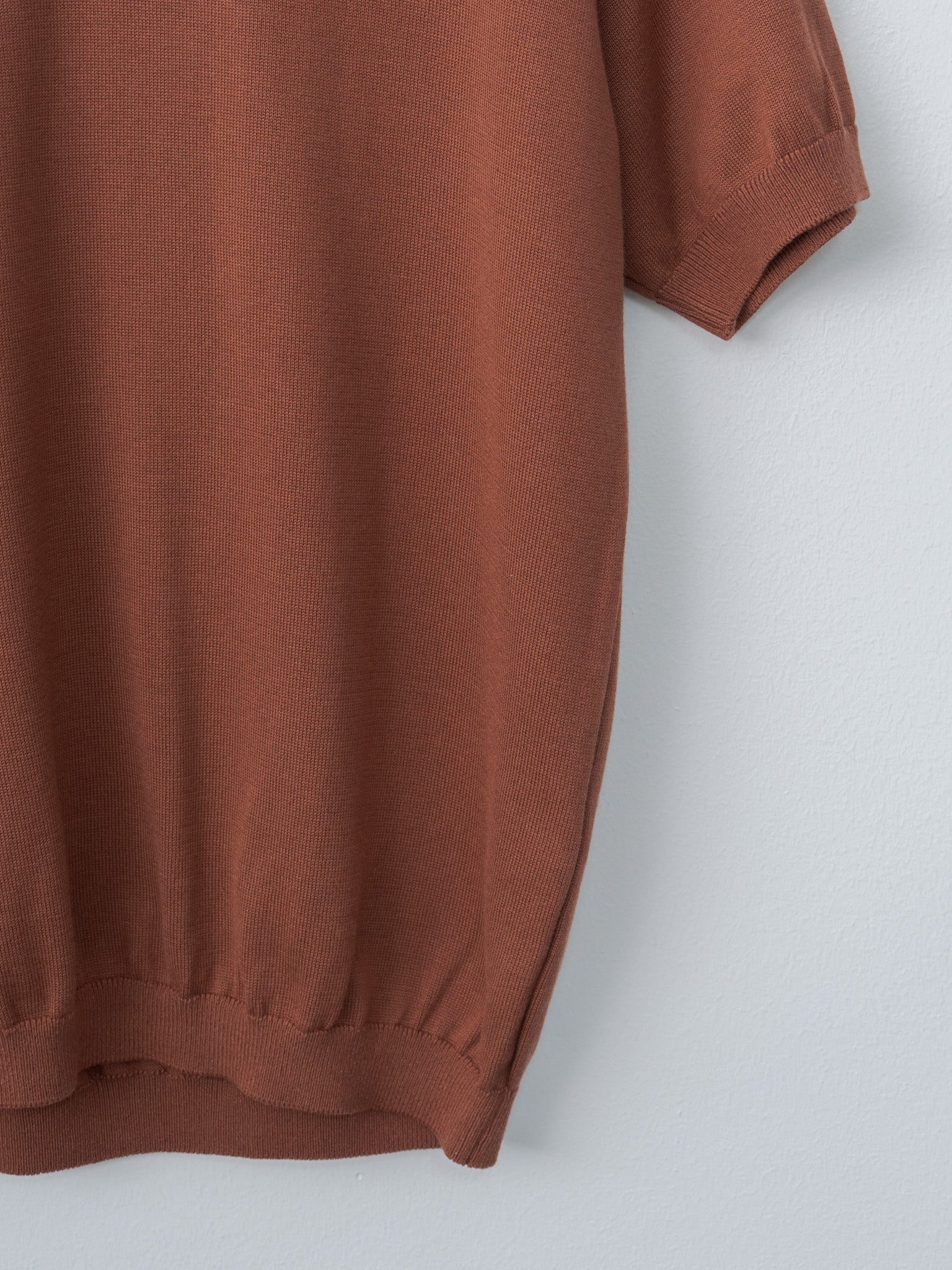 Namu Shop - Fujito Knit Skipper Polo - Brown