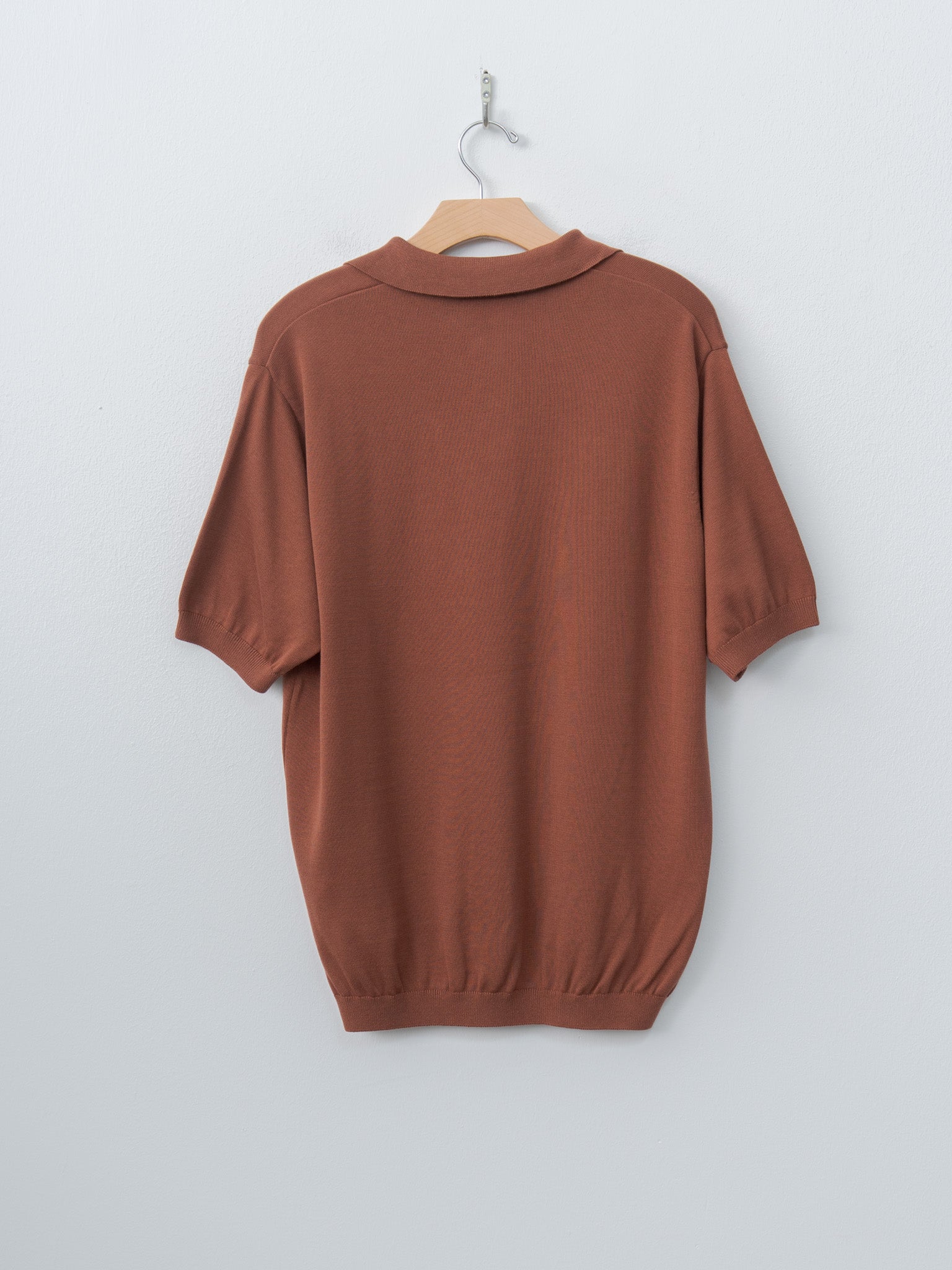 Namu Shop - Fujito Knit Skipper Polo - Brown