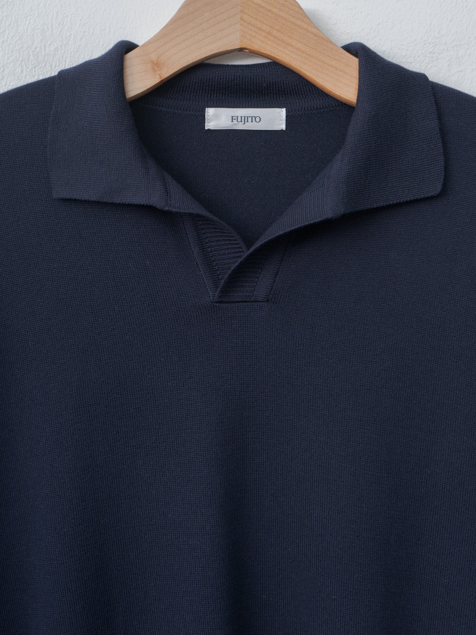Namu Shop - Fujito Knit Skipper Polo - Navy