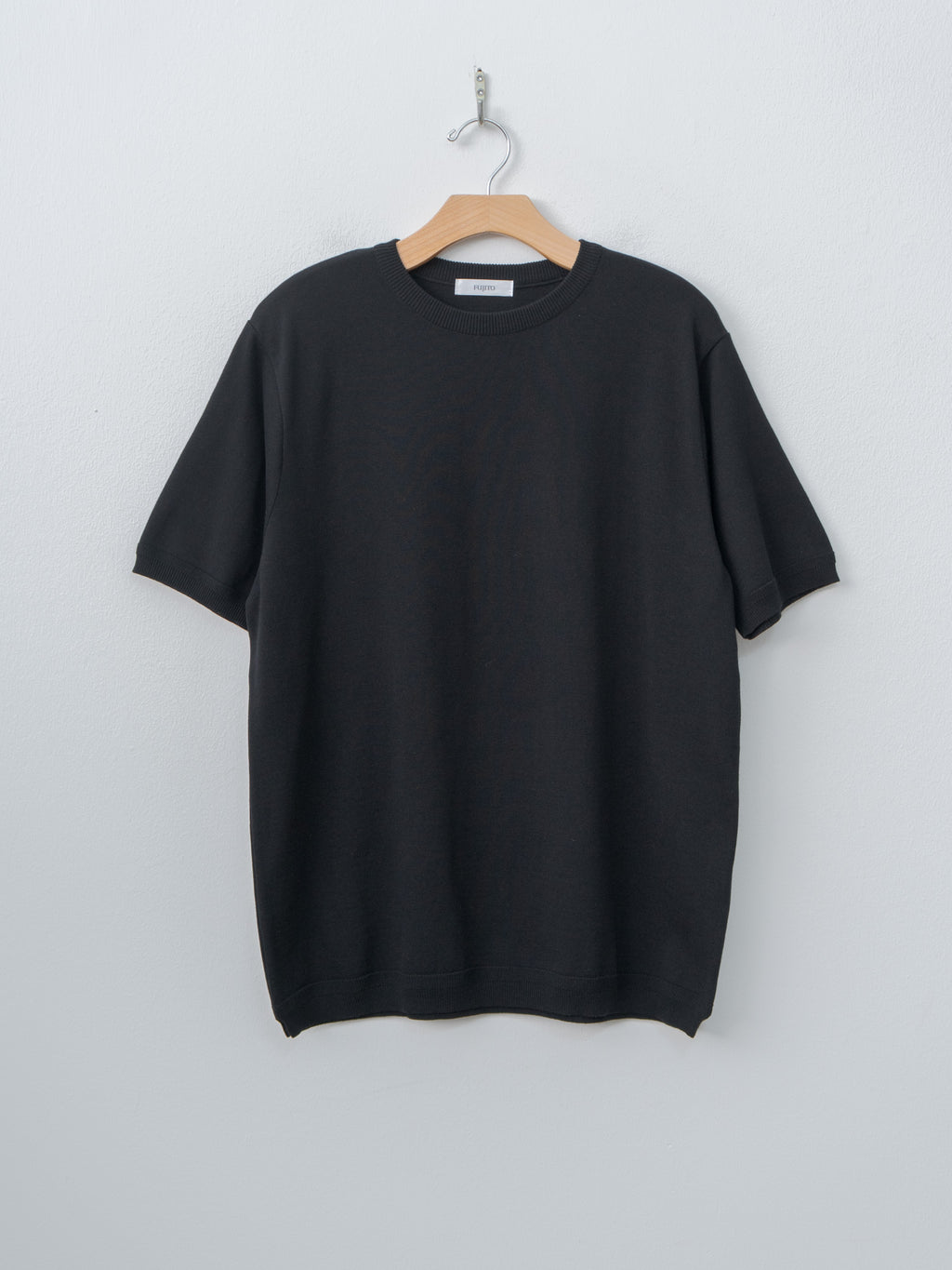 Namu Shop - Fujito C/N Knit T-Shirt - Black