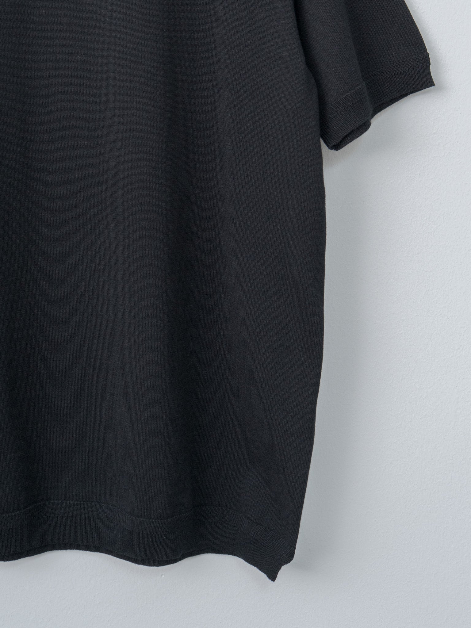 Namu Shop - Fujito C/N Knit T-Shirt - Black