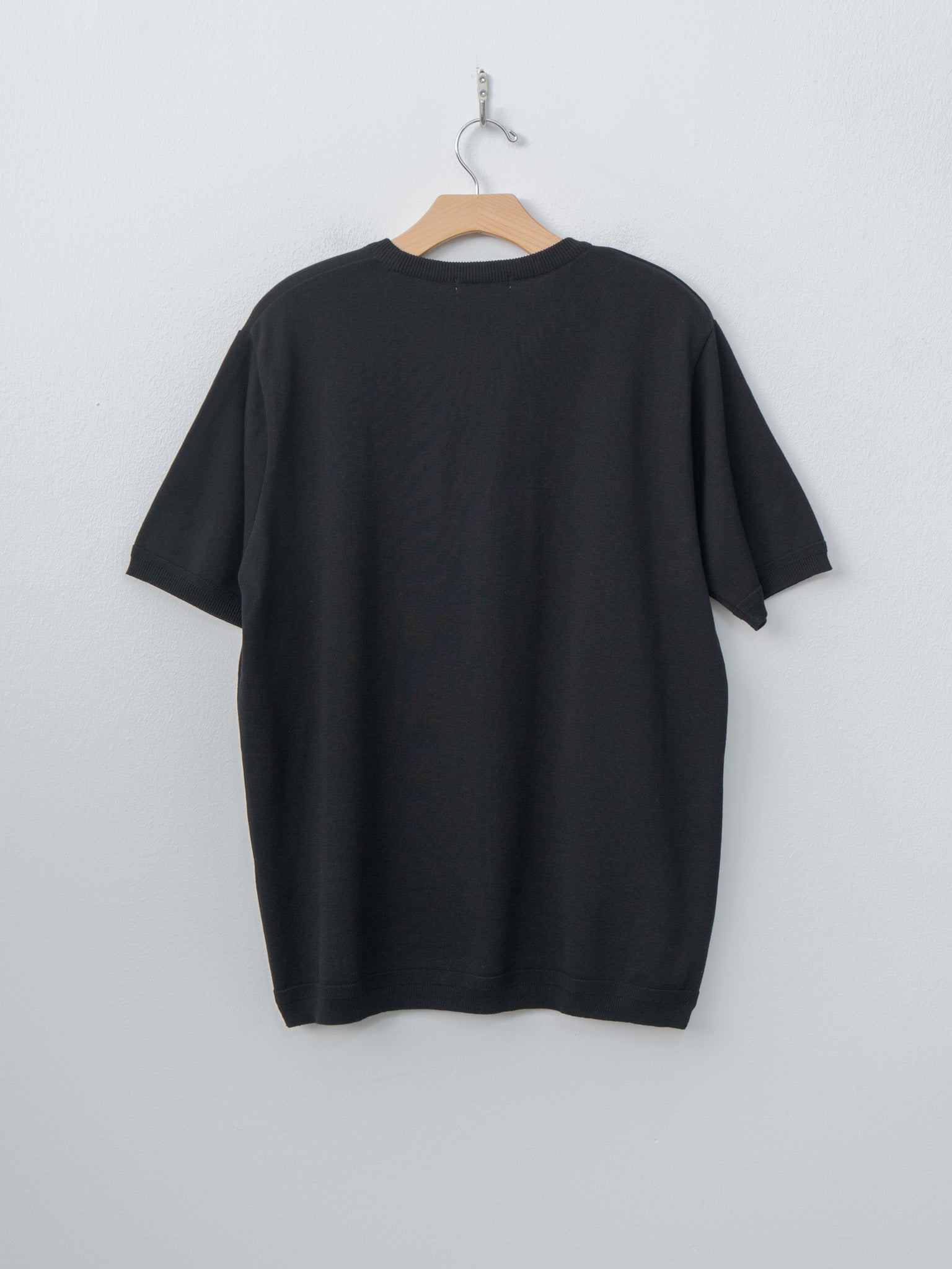 Namu Shop - Fujito C/N Knit T-Shirt - Black