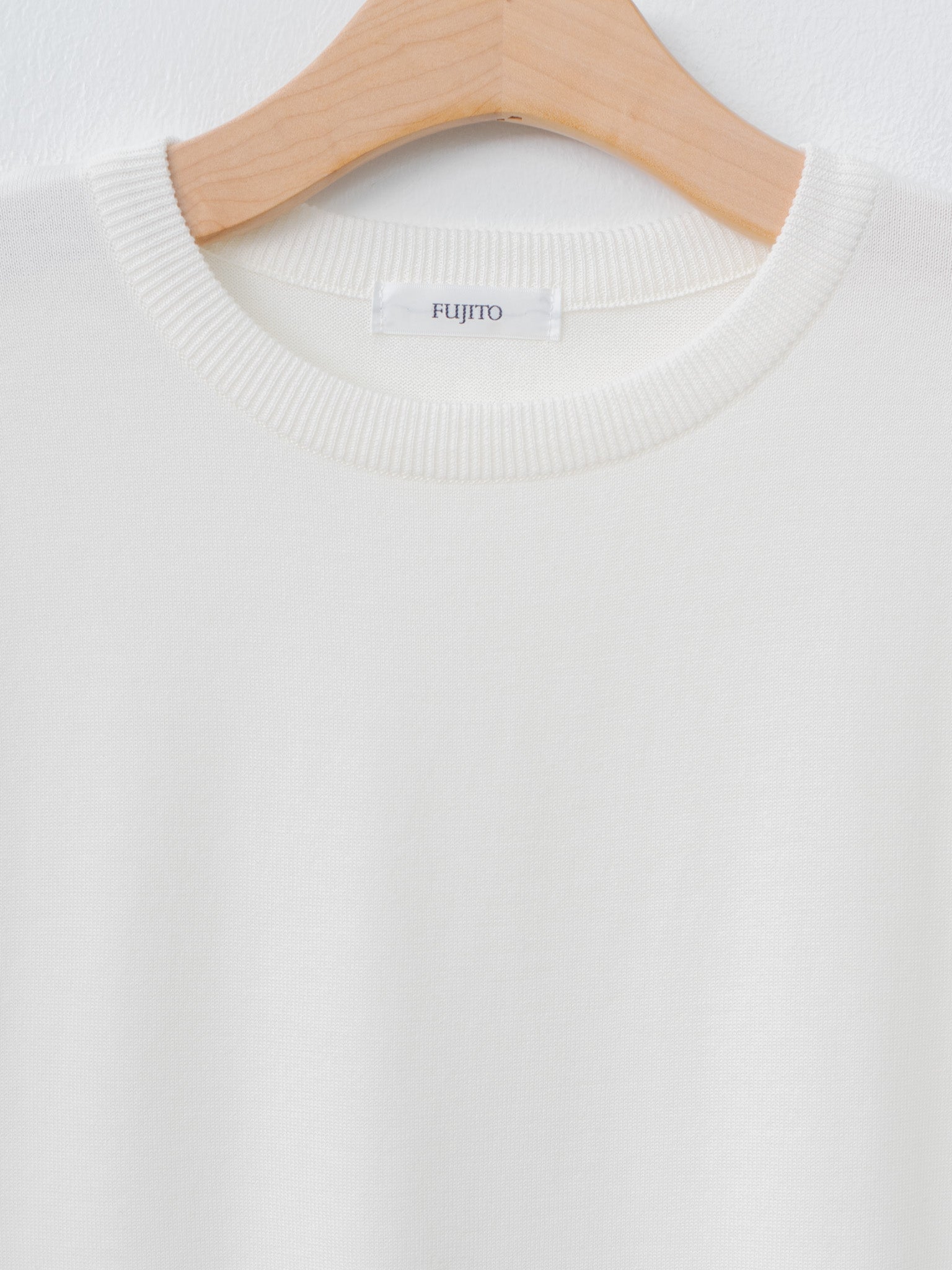 Namu Shop - Fujito C/N Knit T-Shirt - White