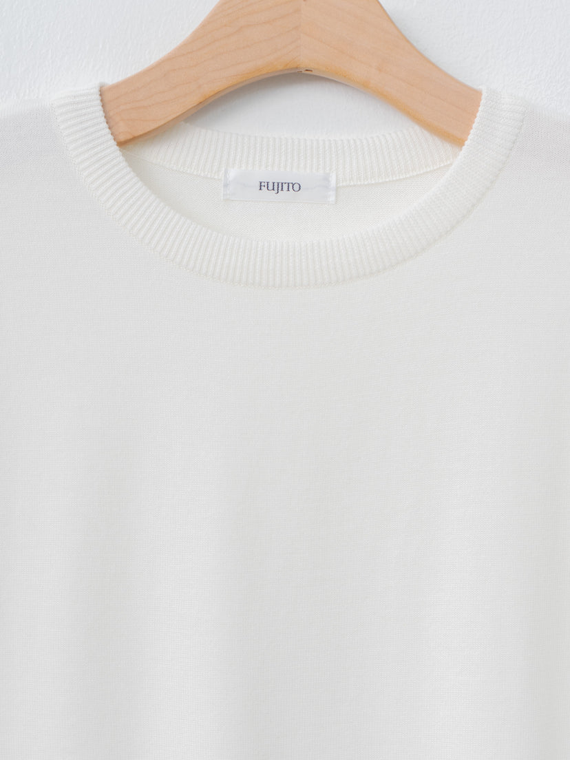 Namu Shop - Fujito C/N Knit T-Shirt - White