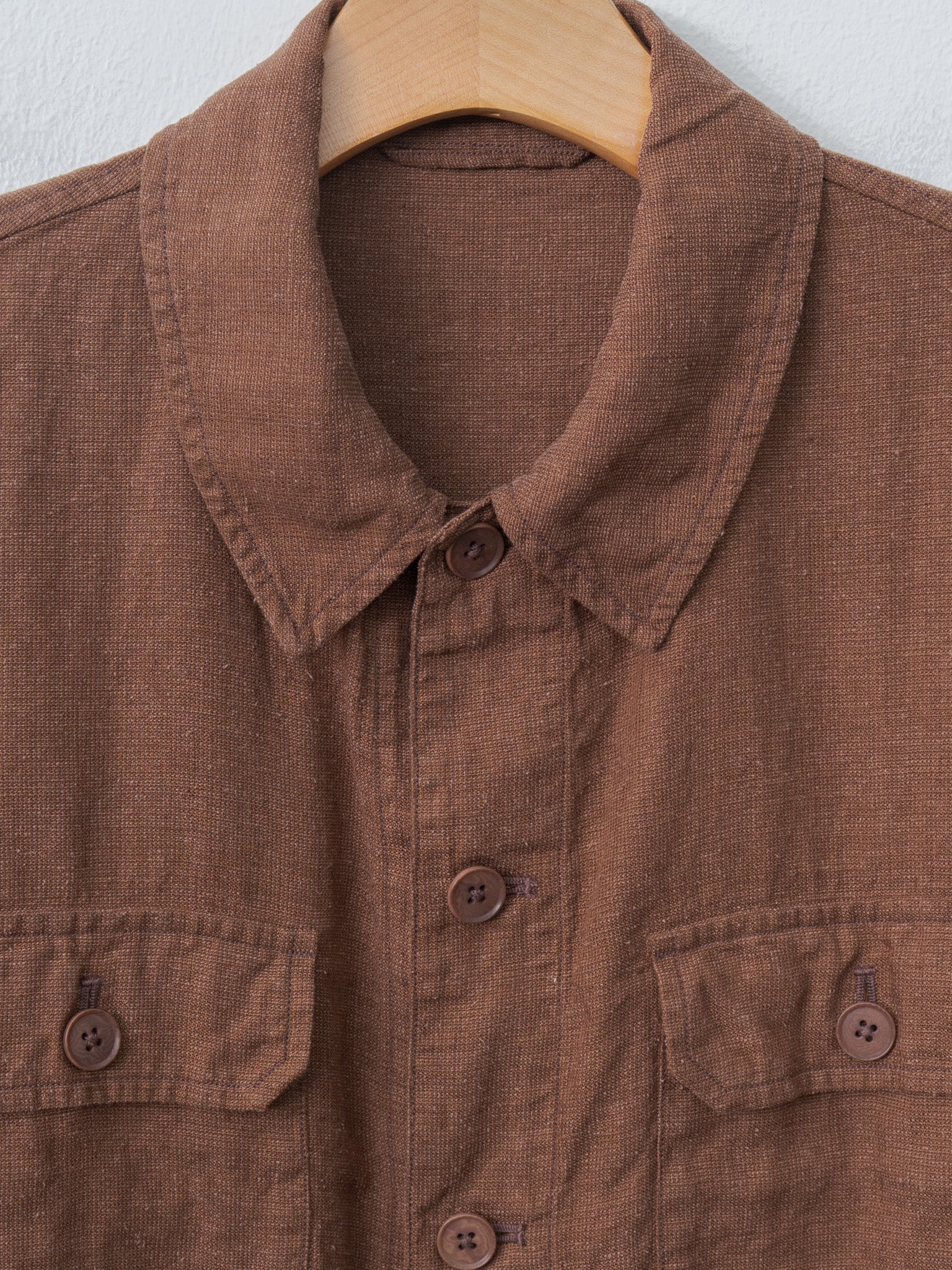 Namu Shop - Kaptain Sunshine Safari Shirt Jacket - Brown