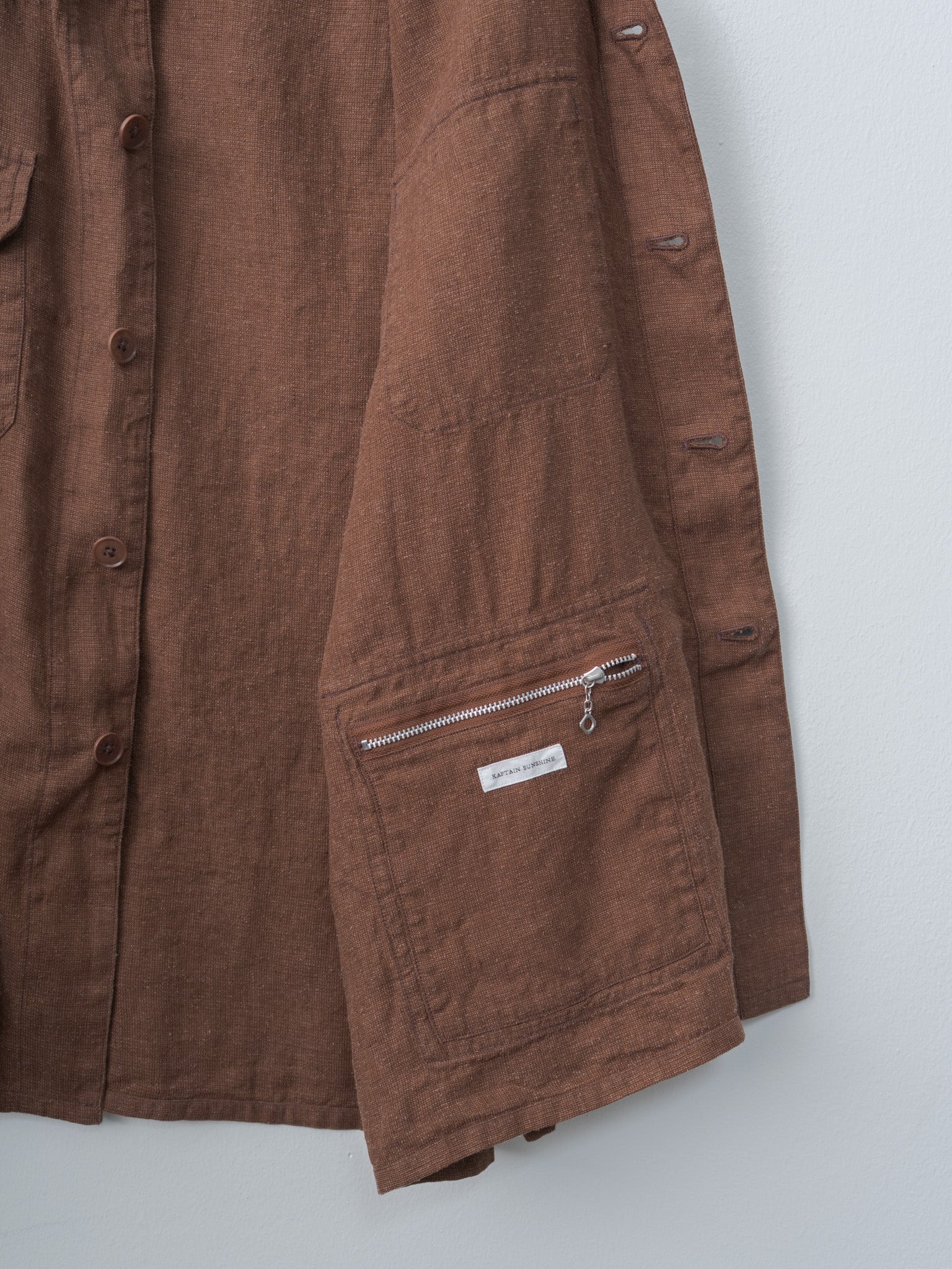 Namu Shop - Kaptain Sunshine Safari Shirt Jacket - Brown