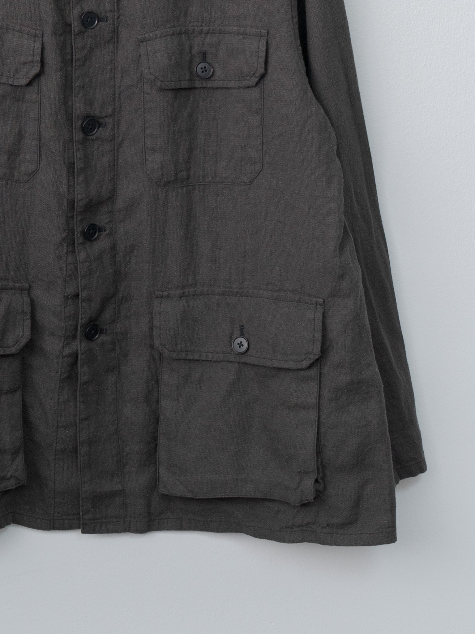 Namu Shop - Kaptain Sunshine Safari Shirt Jacket - Ink Black