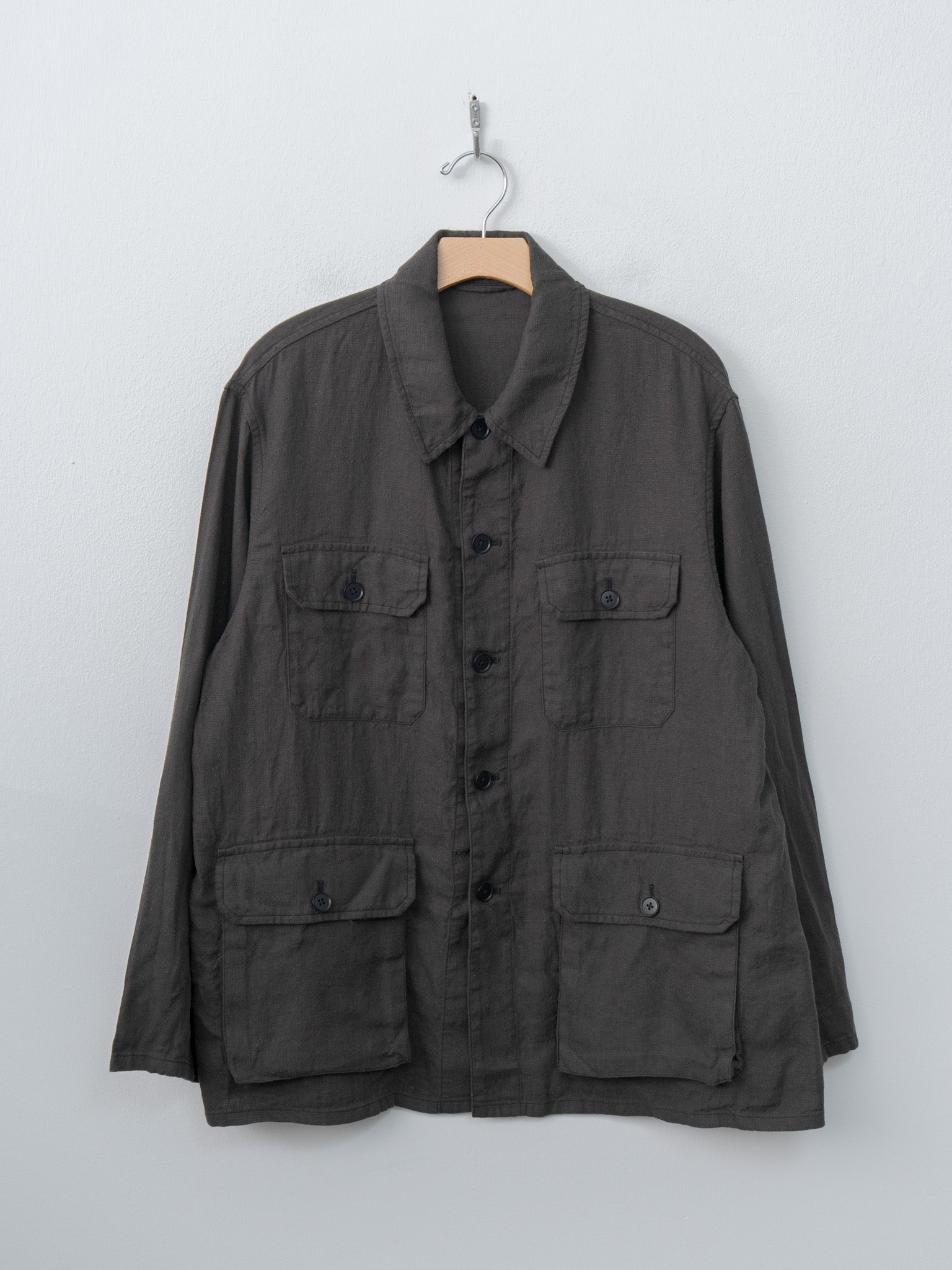 Namu Shop - Kaptain Sunshine Safari Shirt Jacket - Ink Black