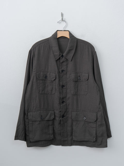 Namu Shop - Kaptain Sunshine Safari Shirt Jacket - Ink Black