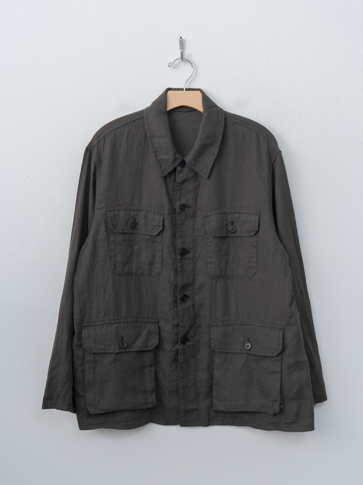 Safari Shirt Jacket - Ink Black