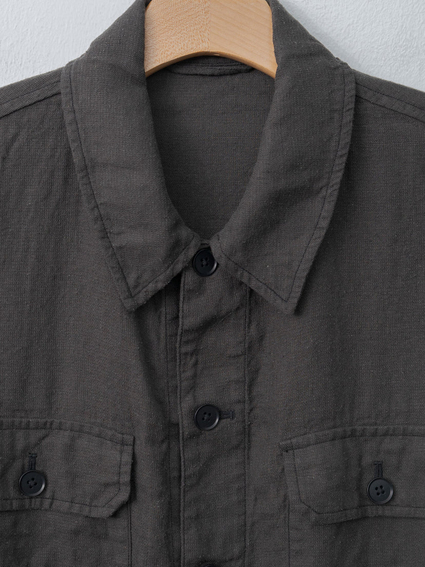 Namu Shop - Kaptain Sunshine Safari Shirt Jacket - Ink Black