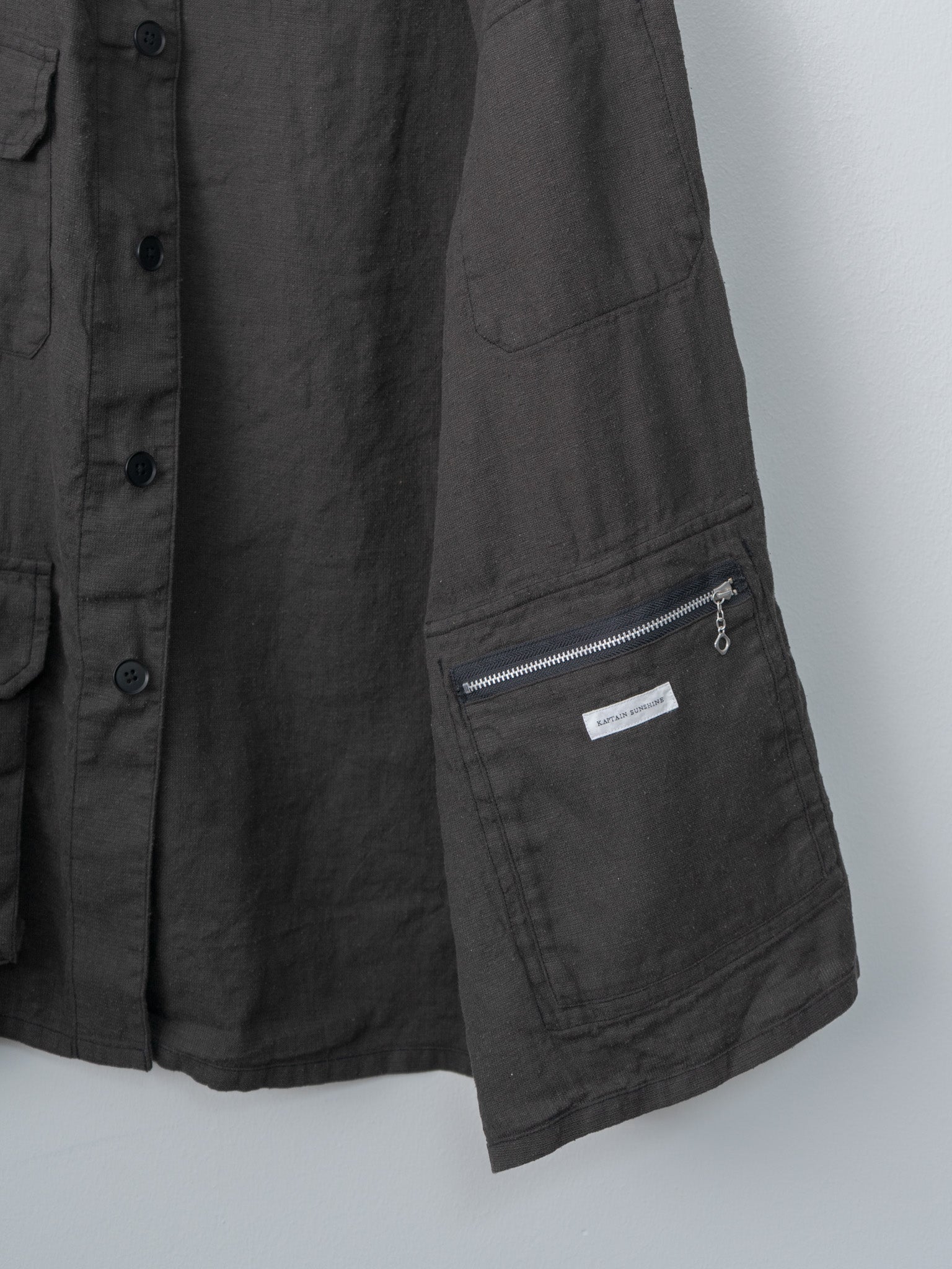 Namu Shop - Kaptain Sunshine Safari Shirt Jacket - Ink Black