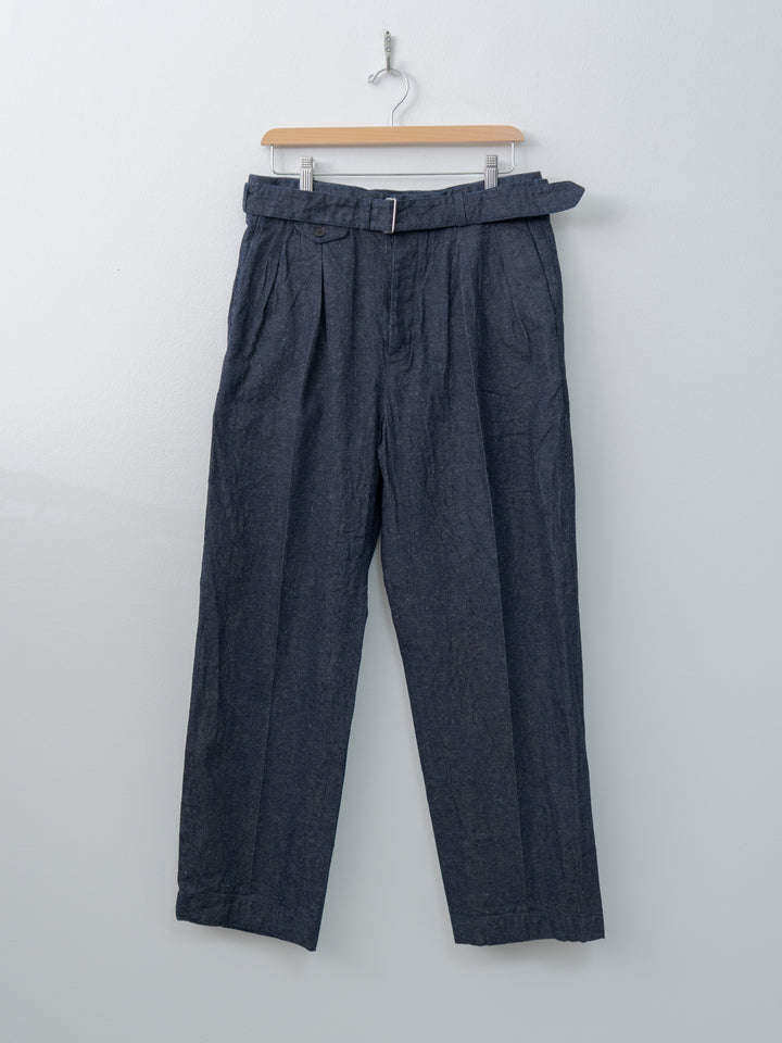 Cotton Linen Denim Riviera Trousers - Indigo