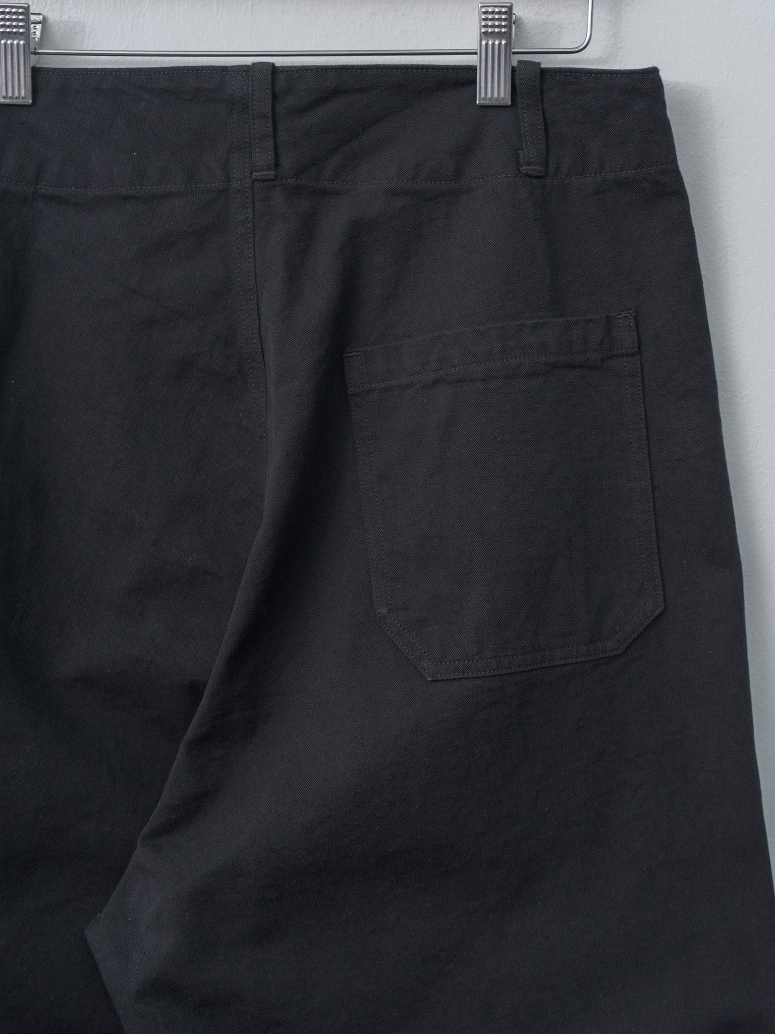 Namu Shop - Kaptain Sunshine Cotton Drill Wide Pants - Black