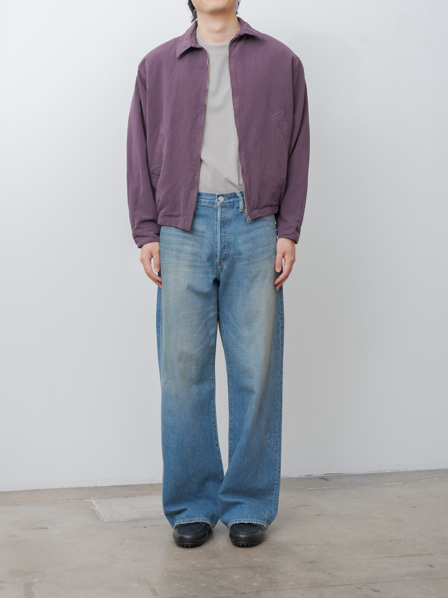 Namu Shop - Kaptain Sunshine Gaba Zip Blouson - Violet
