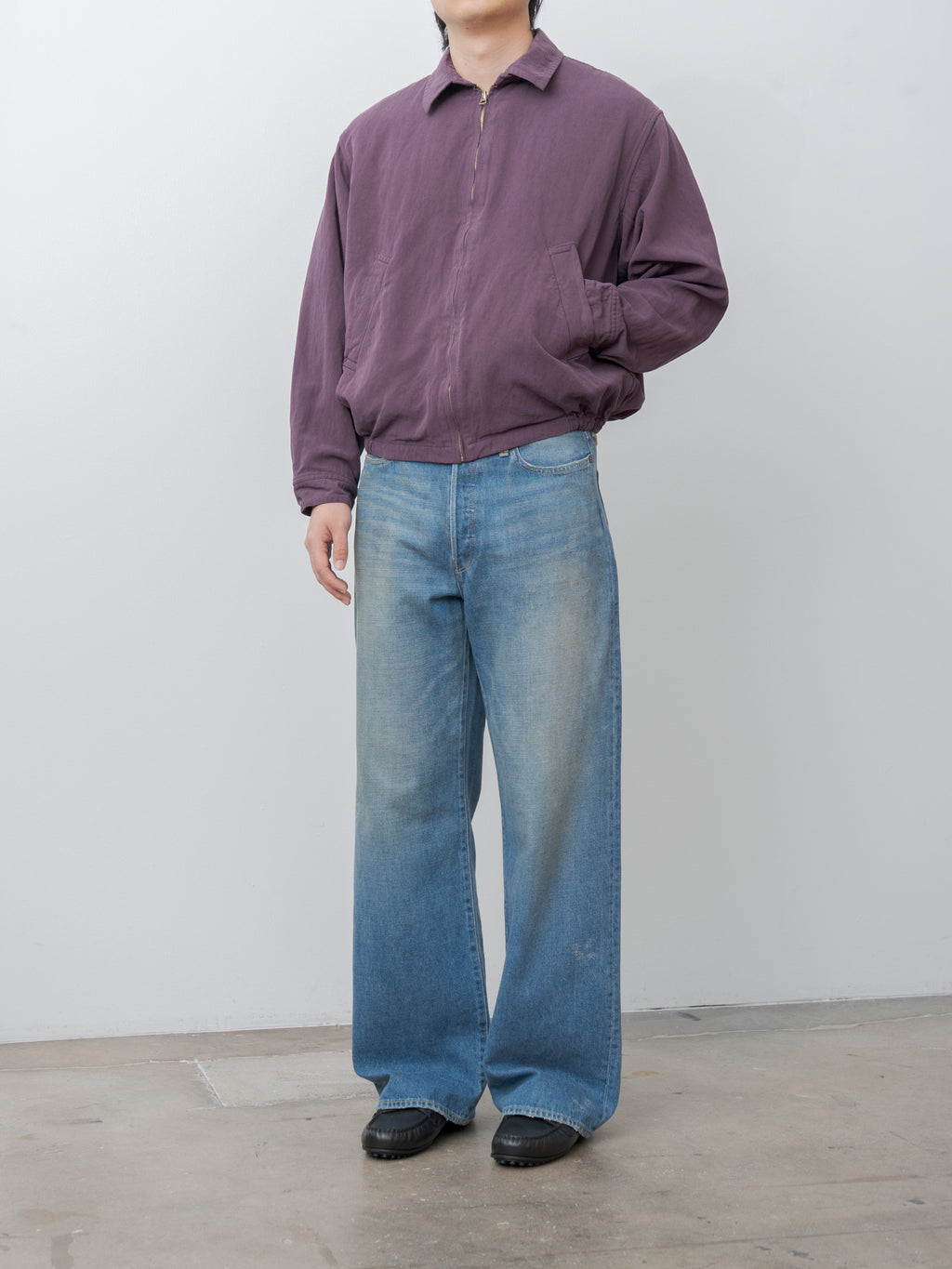 Namu Shop - Kaptain Sunshine Gaba Zip Blouson - Violet