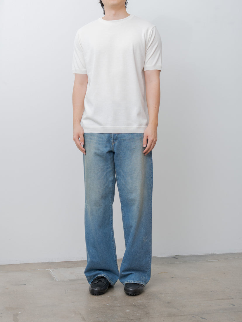 Namu Shop - Fujito C/N Knit T-Shirt - White