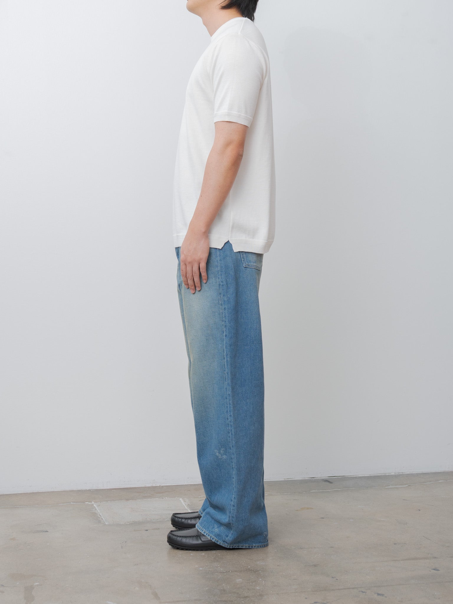 Namu Shop - Fujito C/N Knit T-Shirt - White
