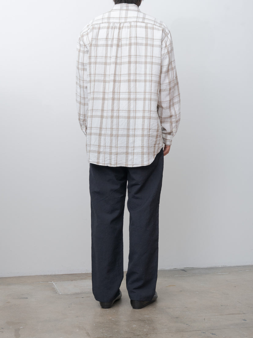 Namu Shop - Fujito B/S Shirt - Beige Check