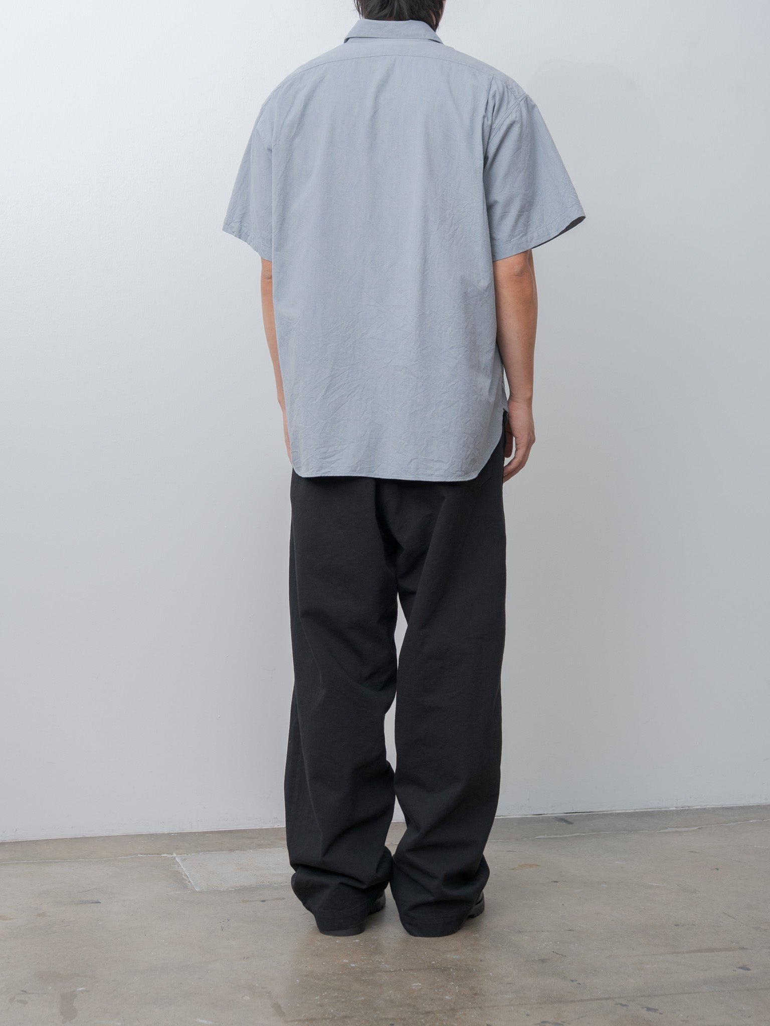 Namu Shop - Kaptain Sunshine Cotton Drill Wide Pants - Black