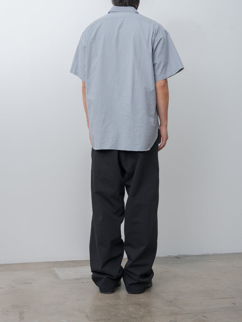 Namu Shop - Fujito S/S Fatigue Shirt - Mix Blue