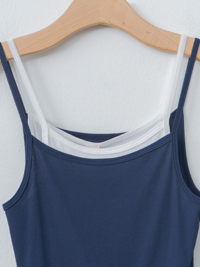 Namu Shop - Babaco Twisted Cotton Camisole - Navy