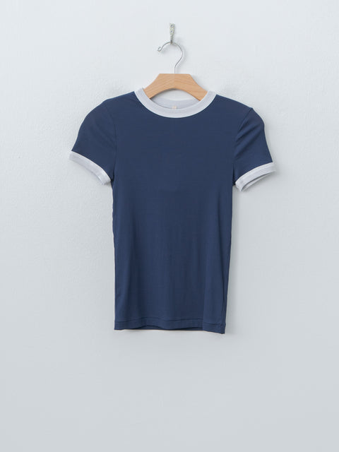 Namu Shop - Babaco Twisted Cotton T-Shirt - Navy
