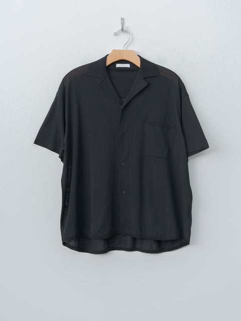 Namu Shop - Aton High Twist Cotton Knit Shirt - Black