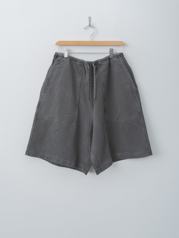 Light Sweat Fatigue Shorts - Black Pigment Over Dye