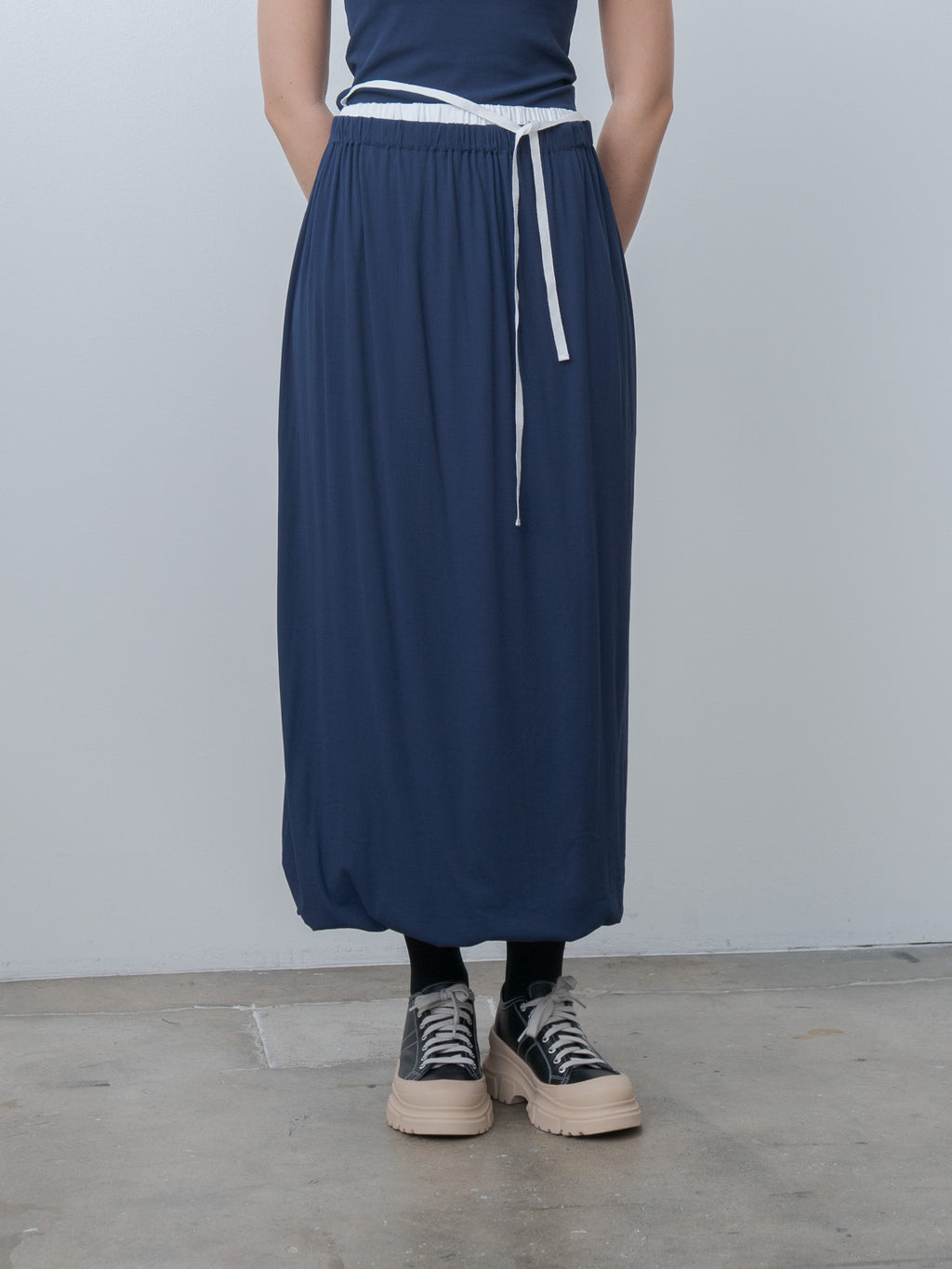 新品【babaco/ババコ】タンクトップ ブラック roku baserange babaco＞RIBBED TANK TOP W/EMB/タンクトップ