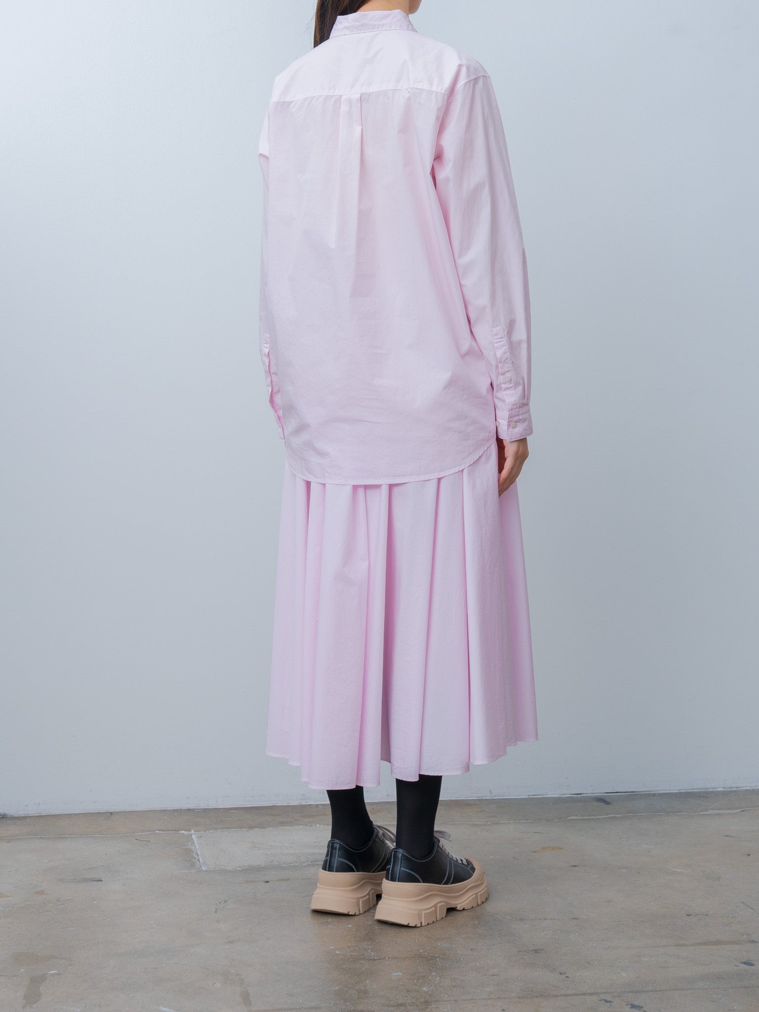 Namu Shop - Aton Natural Dyed Cotton Lawn Standard Shirt - Pink