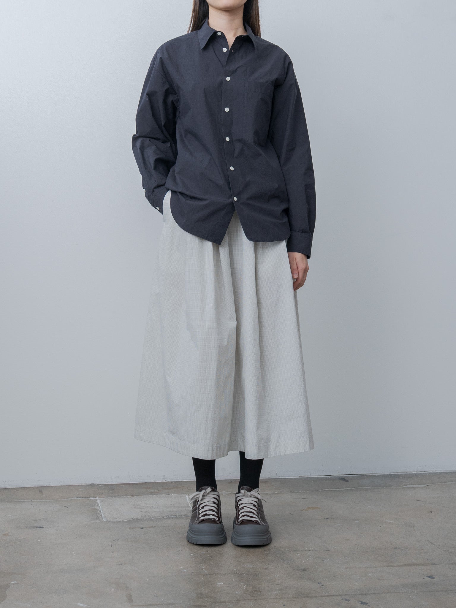 Namu Shop - Nicholson & Nicholson CLEA-W Shirt - Navy
