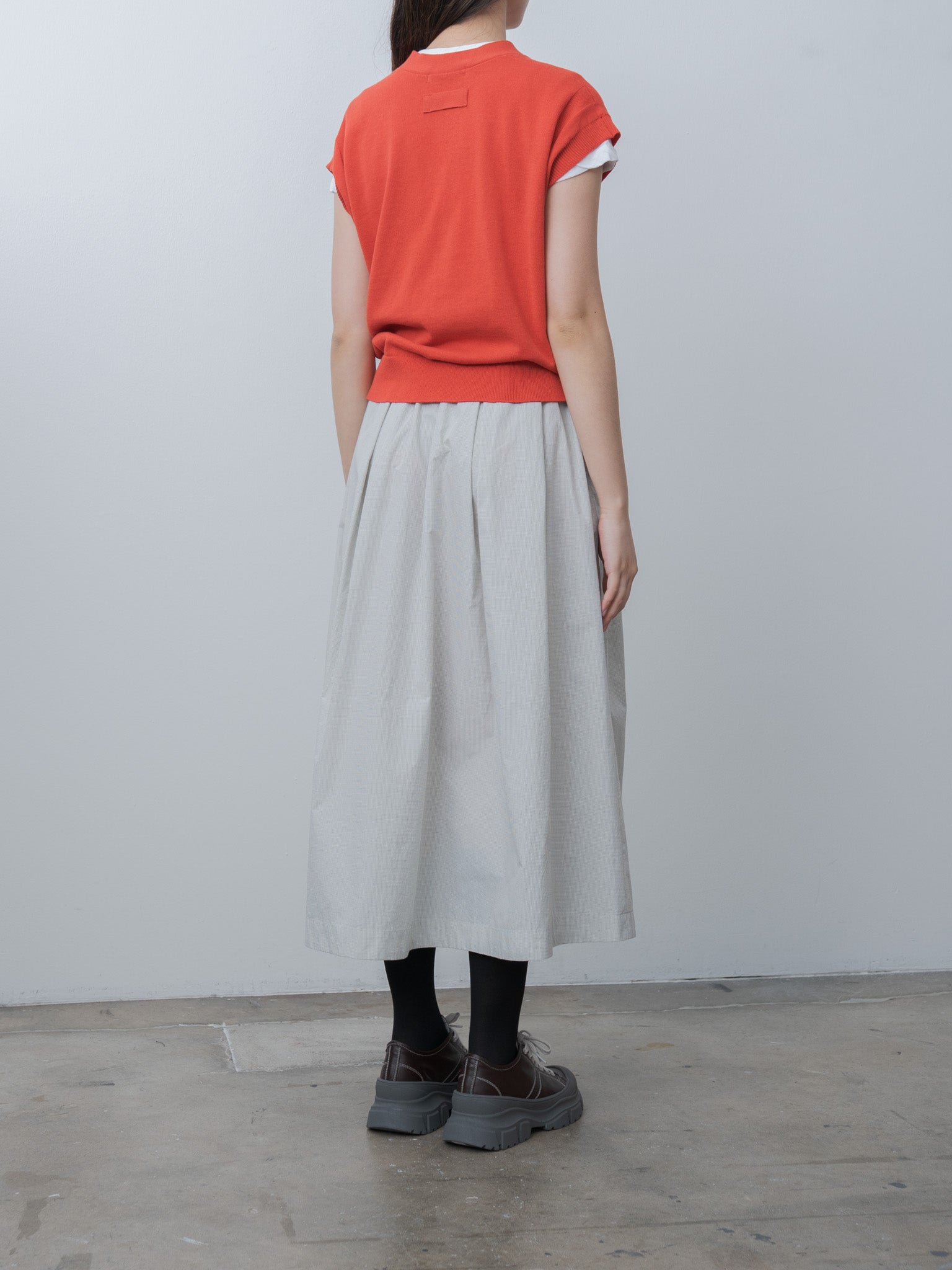 Namu Shop - Nicholson & Nicholson WIND Knit Vest - Orange Red