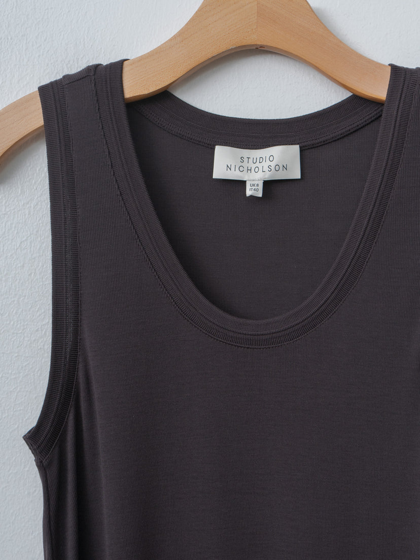 Namu Shop - Studio Nicholson VOTAN Tank - Black Grape
