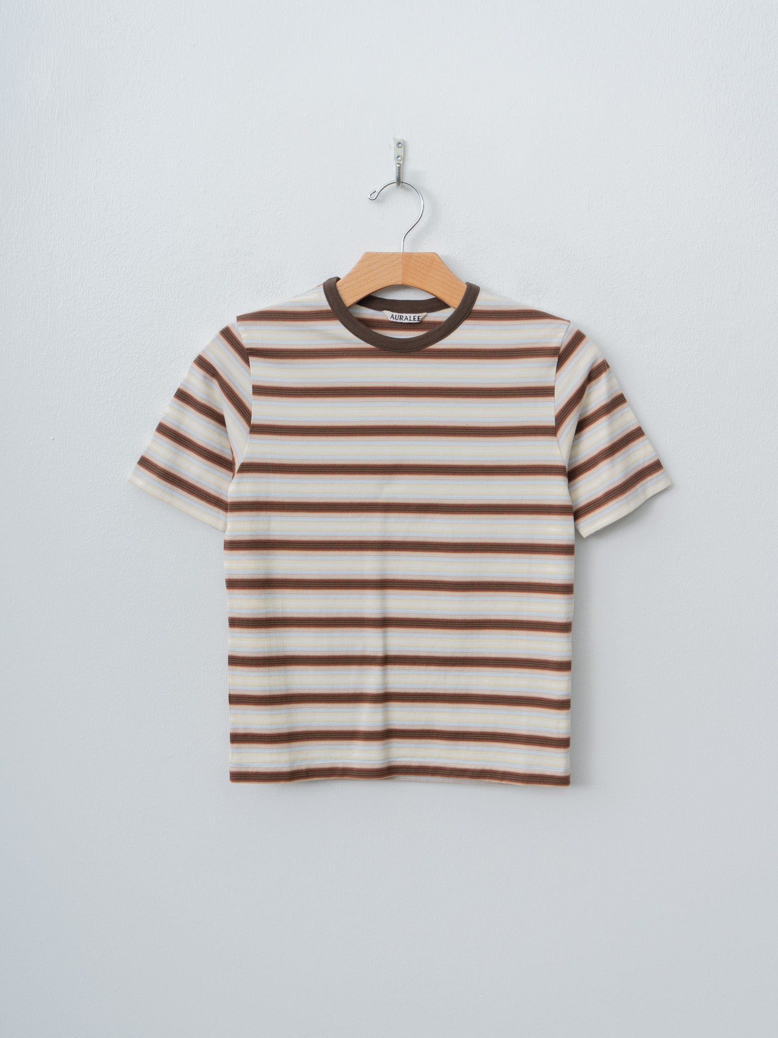 Gradient Stripe Jersey Tee - Fade Brown Stripe