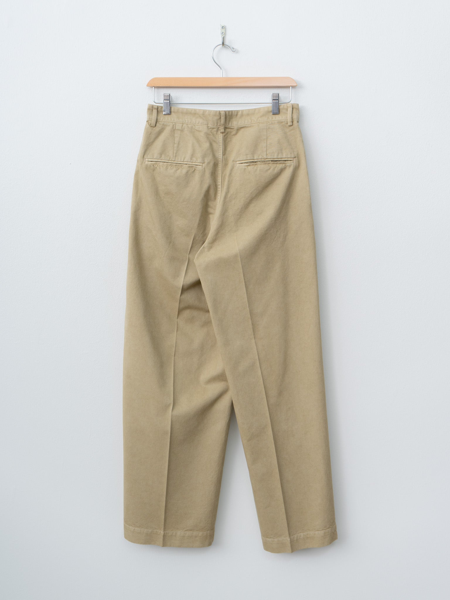Garment-Dyed Finx Light Chino One-Tuck Wide Pants - Beige
