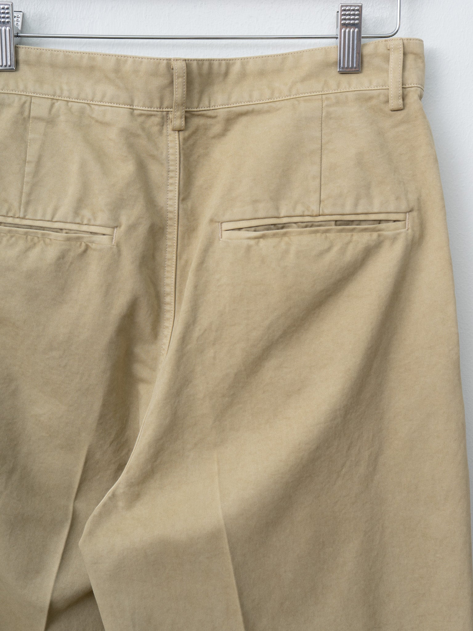 Garment-Dyed Finx Light Chino One-Tuck Wide Pants - Beige