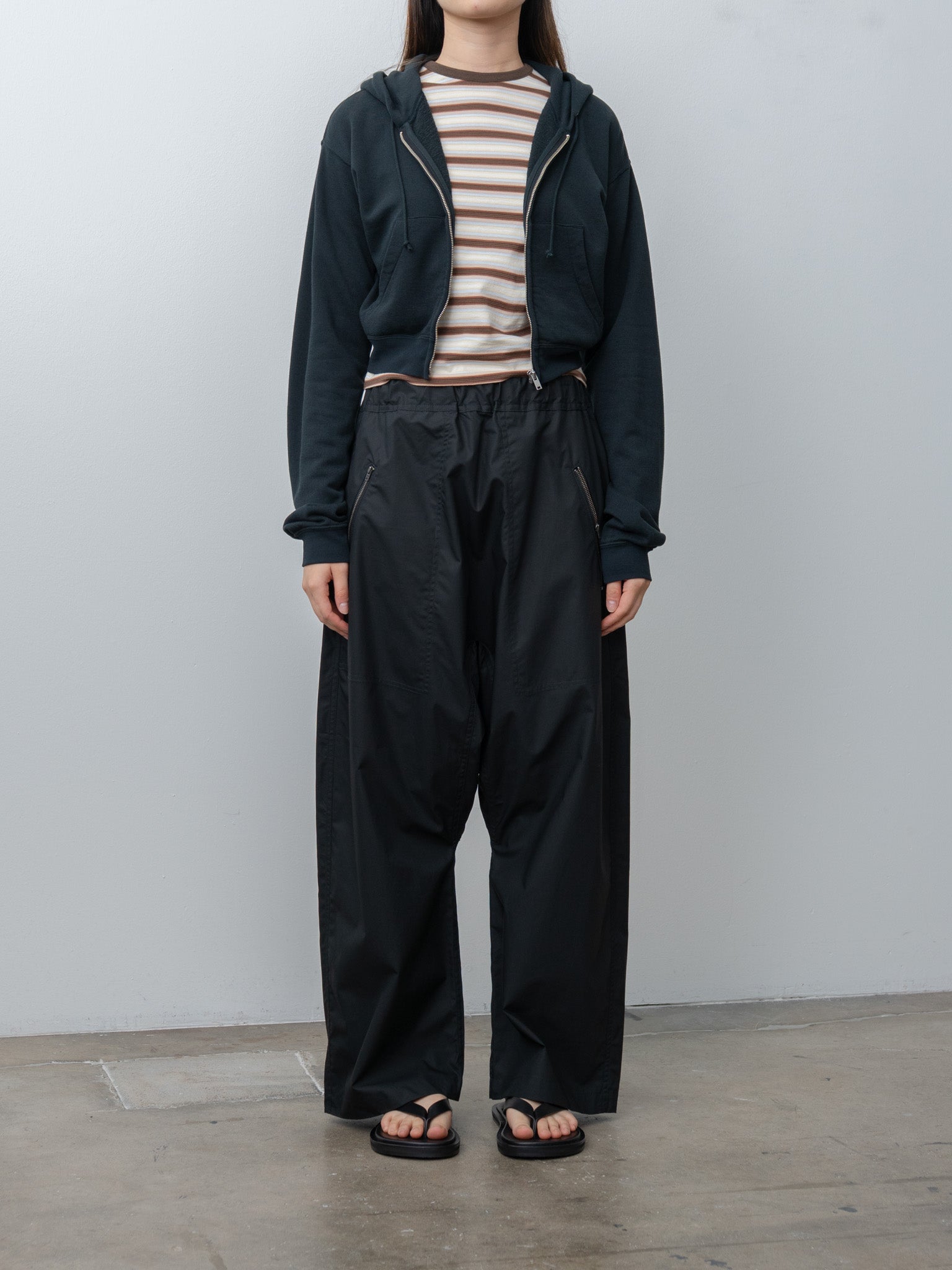 Gradient Stripe Jersey Tee - Fade Brown Stripe