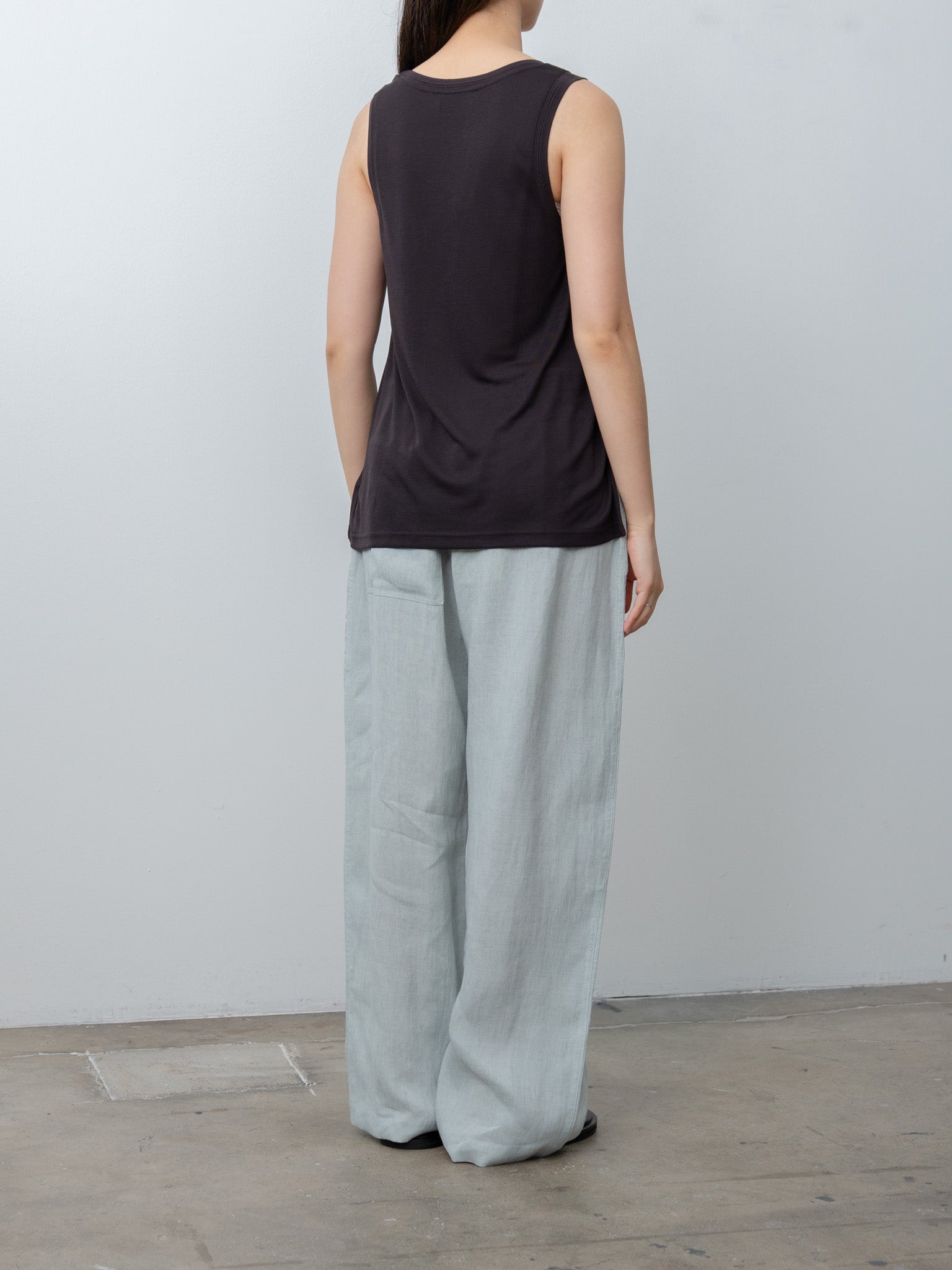 Namu Shop - Studio Nicholson VOTAN Tank - Black Grape