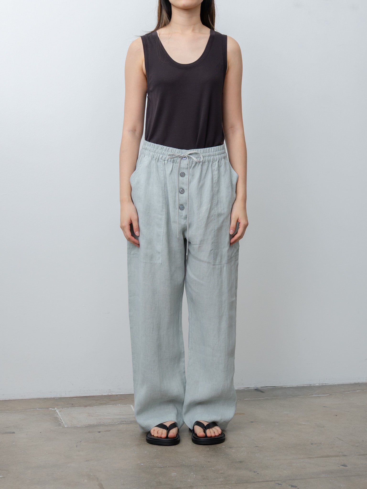 Namu Shop - Studio Nicholson VOTAN Tank - Black Grape
