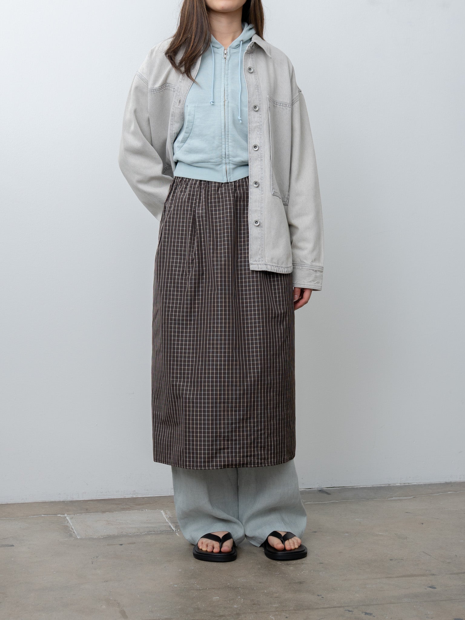 Namu Shop - Studio Nicholson PASO Denim Overshirt - Pumice