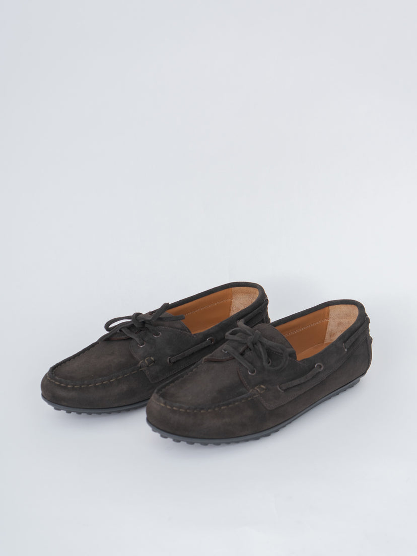 Namu Shop - Reproduction of Found 730TS Italian Navy Military Deck Shoes - Dark Brown Suede