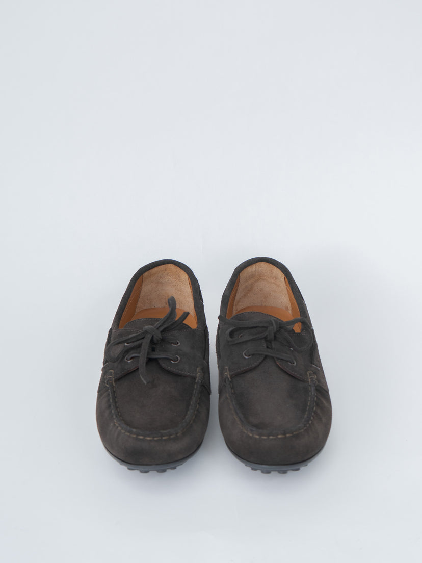 Namu Shop - Reproduction of Found 730TS Italian Navy Military Deck Shoes - Dark Brown Suede