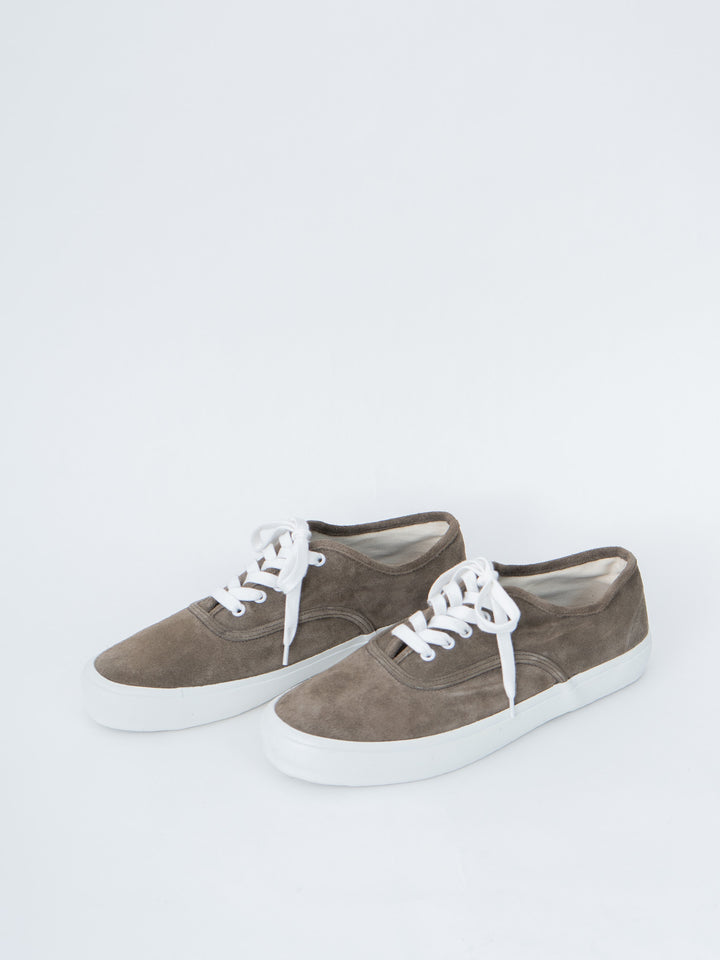 5851S US Navy Military Trainer - Dark Beige Suede/White (women's)