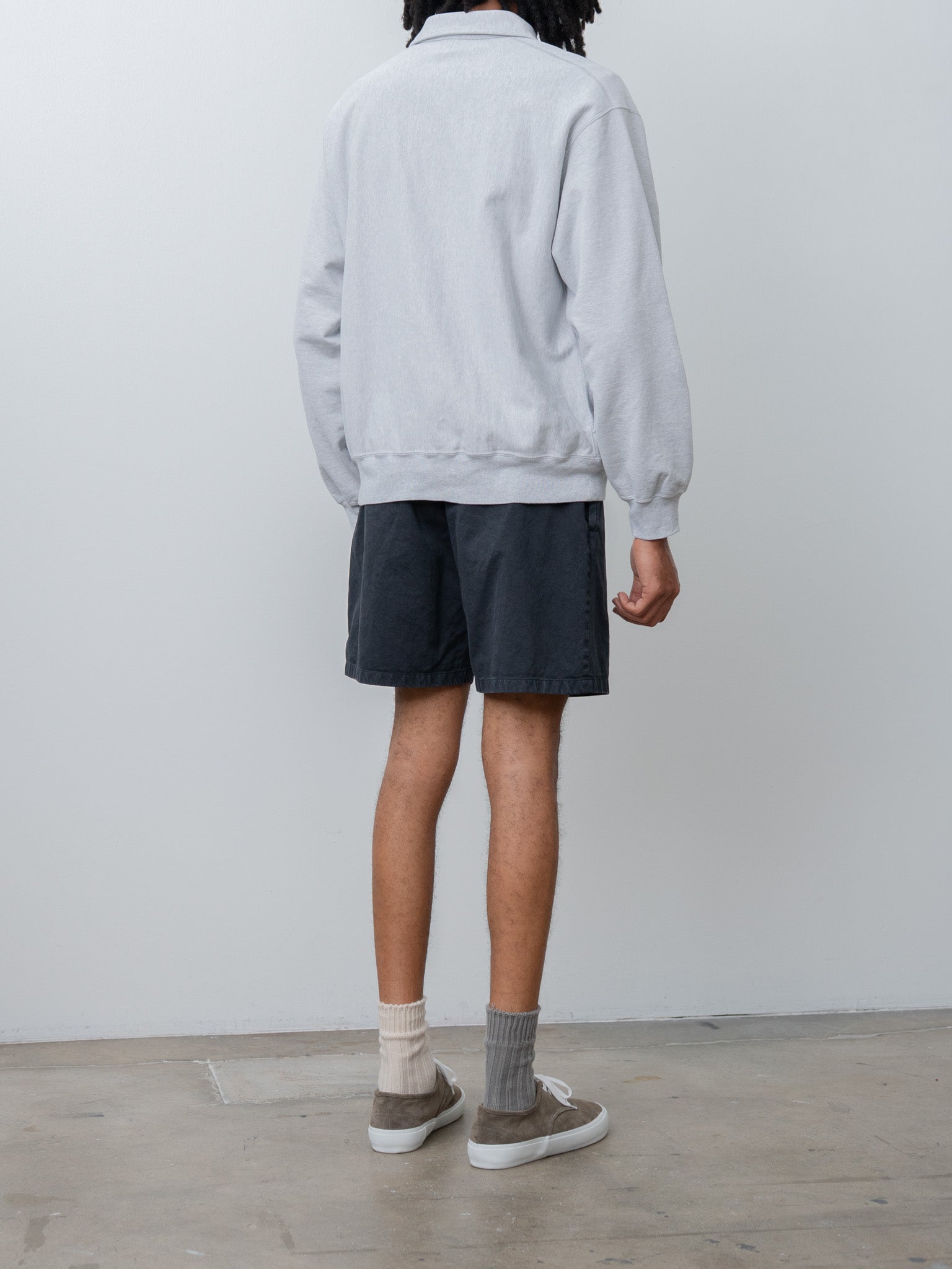 Garment-Dyed Finx Light Chino Shorts - Black