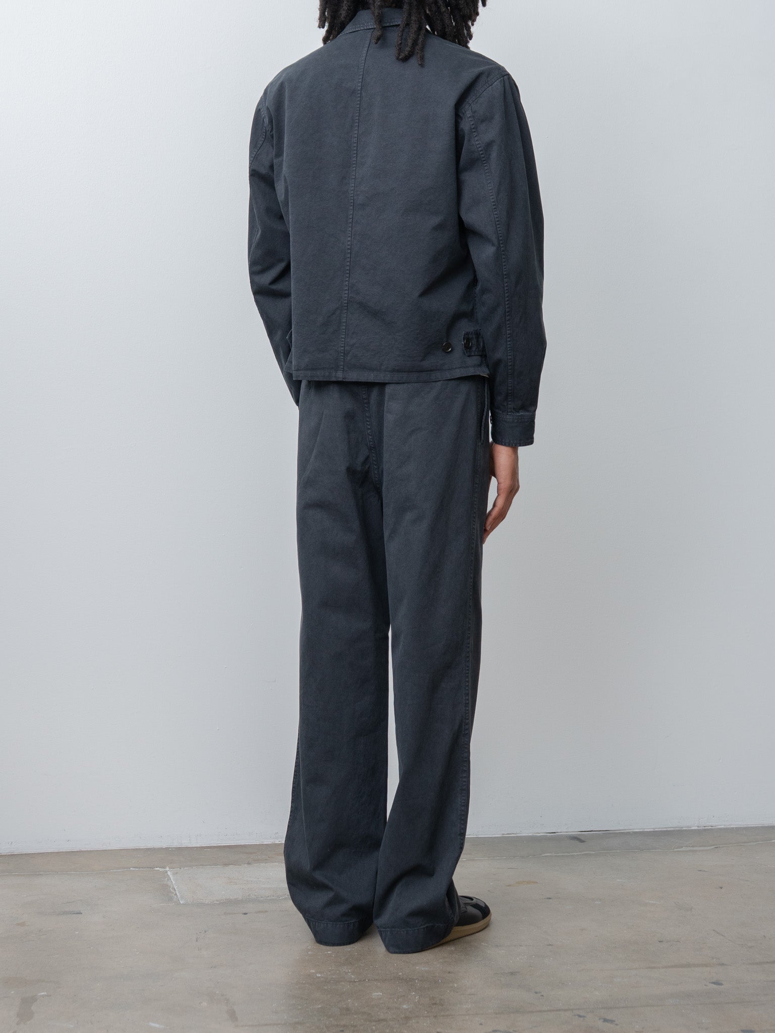 Namu Shop - Auralee Garment-Dyed Finx Light Chino Blouson - Black