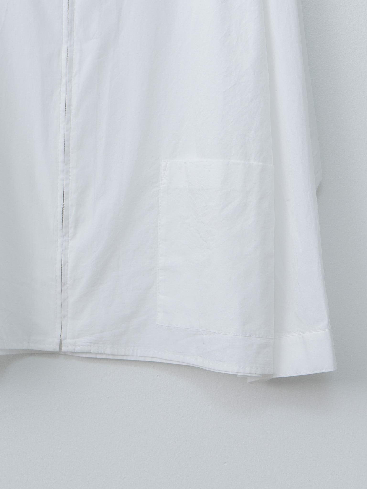 Namu Shop - Blurhms Chambray Zip Shirt - White